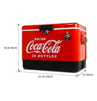 Amazon.com: Coca-Cola Ice Chest Cooler - Portable Ice Bucket